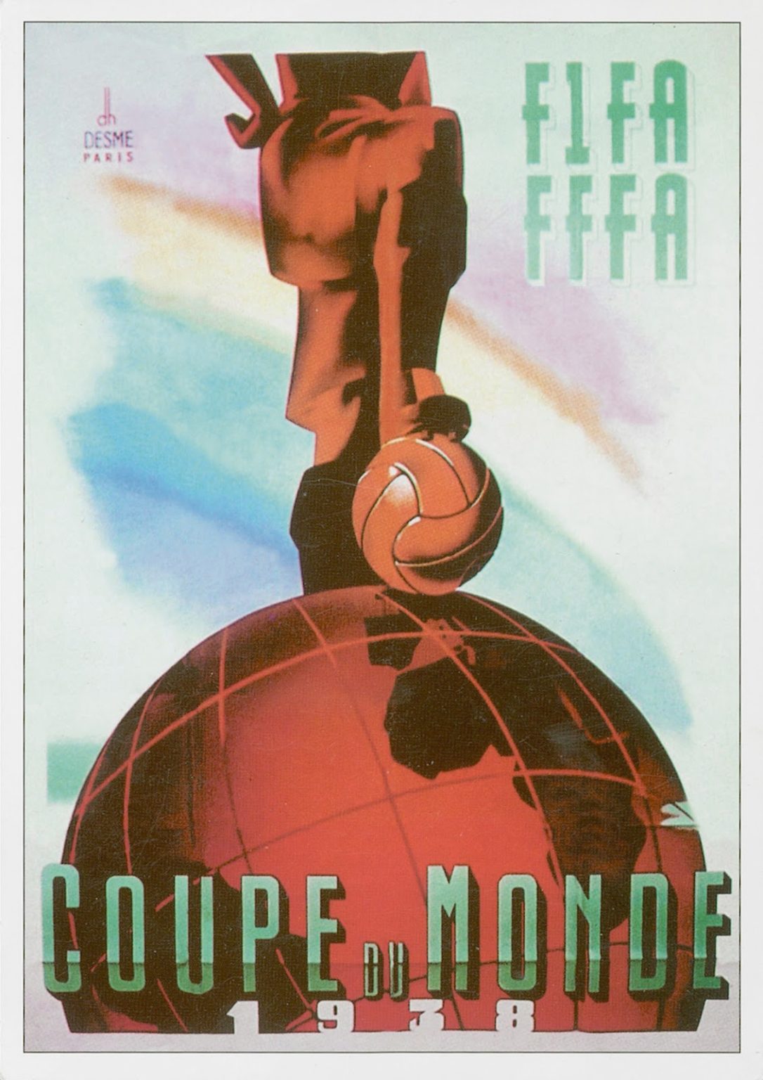 Affiche Coupe du Monde FIFA 1974 - Art mural rétro football