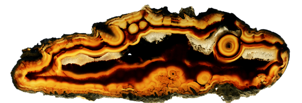 Agate Paysage 35 Carats - Aimant Frigo Pierre Naturelle, Indonésie, Réf B76